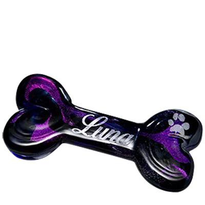 Purple Glass Pet Cremation Bone